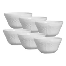 Bowl Compotera Porcelana Blanca Verbano Línea Mozart X6