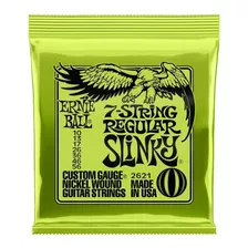 Encordoamento Guitarra 7 Cordas Slinky Niquel Ernie Ball 010