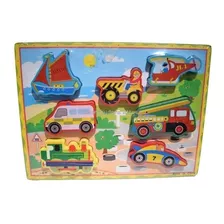 Puzzle En Madera Transportes 30x22cm Dreamsport