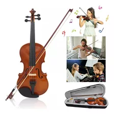 Violin Acustico Musical Adultos Y Estudiantes 4/4 Con Caja