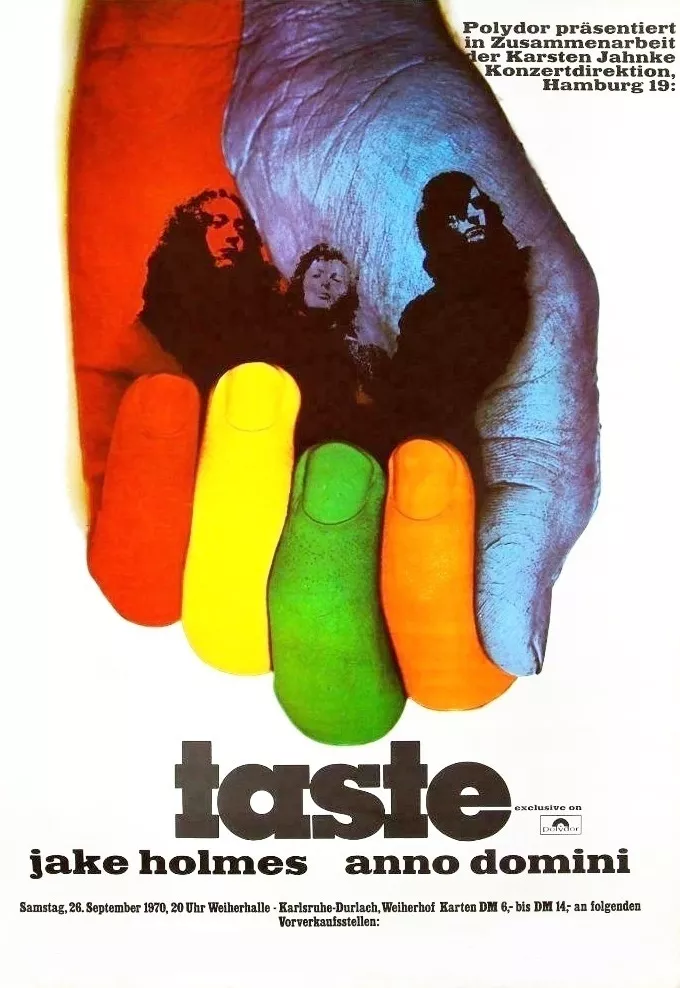 Poster Retrô Rory Gallagher 1970 Concer- Decor 33 Cm X 48 Cm