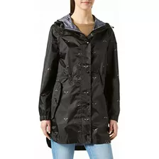 Joules Golightly Chamarra Impermeable Para Mujer, Negro, 14