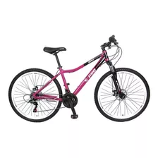 Mountain Bike Femenina S-pro Zero 3 2023 R27.5 21v Frenos De Disco Mecánico Cambios Shimano Tourney Tx50 Color Fucsia Con Pie De Apoyo