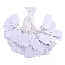 Price Tags With String Attached, 500pcs White Smooth Su...