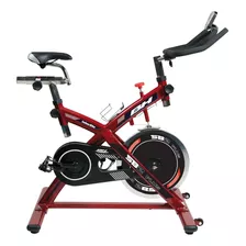 Bicicleta Spinning Bh Sb2 Plus Monitor Asiento Ajustable Color Rojo