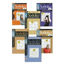 Kit 6 Revistas Livros Sudoku Coquetel Fácil, Médio E Difícil