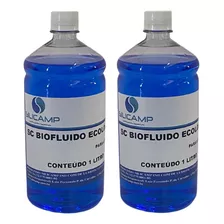 02 Bio Fluido P/ Lareira Ecológica Biofluido Frasco 1 Litro