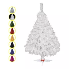 Arbol De Navidad Naviplastic De Colores Pino Navideño 1.60 M Color Blanco