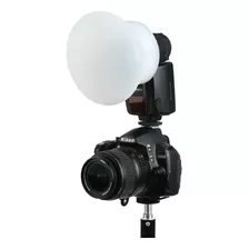 Difusor Silicone Flash Speedlight Esfera Encaixe Magnético