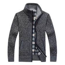 Chaqueta Casual Para Hombre Negocio Suéter De Punto Cálido