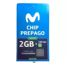 1 X Chip Prepago Movistar