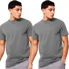 Kit 2 Camiseta Camisa Básica Algodão Cores Variadas