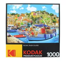 Kodak Premium Puzzle De 1000 Piezas - Symi Con Barcos En El 