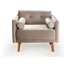 Poltrona Decorativa Cadeira Moderna Luma Luxo Sala Tv Estar 