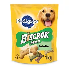 Biscoito Pedigree Biscrok Cães Adultos Multi 1 Kg