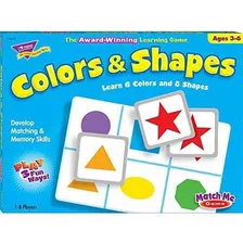 Trend T58103 Trend Colors And Shapes Match Me Game, 3-6 Años