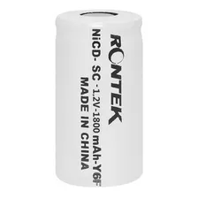 Bateria Recarregável Nicd Sem Top 1,2v 1800mah Sc - Rontek