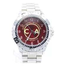 Reloj Club América Metal Acero Caballero Contra Agua