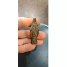 Virgen Antigua Miniatura De Plomo 