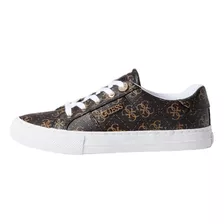 Tenis Guess Loven Mujer Originales Café Monograma Casual