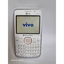 LG C397 Usado Dual Sim Desbloqueado Branco Top!!