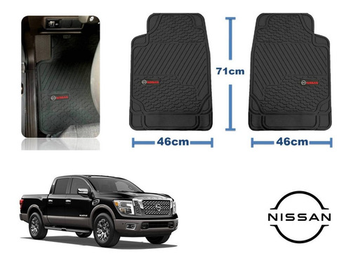 Tapetes Big Truck 3pz Logo Nissan Titan 2015 A 2022 2023 Foto 2