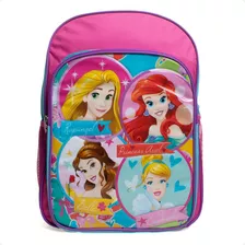 Mochila Ruz Niñas Rosa Princesas Escolar Outlet 110787 Diseño De La Tela Liso