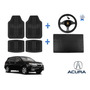 Tapetes 3d Logo Acura + Cubre Volante Mdx 2022 2023 2024