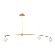 Lustre Pendente Calder Dourado E Branco Bella Dw003