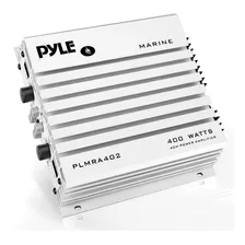 Pyle Amplificador Marino 400 Watts 4 Canales 4 Ohm Color Blanco