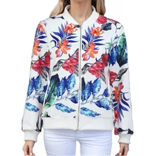 Jaqueta Bomber Feminina Blusa De Frio Casaco Floral 