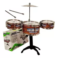 Mini Bateria Infantil Musical 3 Tambores1 Prato Jazz Drum