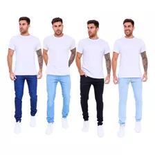 Kit 4 Calça Jeans Masculina Skinny Direto Da Fábrica