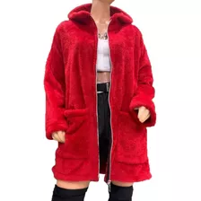 Maxi Campera Peluche Oversize / Tapados Camperon Mujer