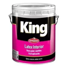 Pintura Latex King Interior Bco 10lt Sinteplast - Acabado Mate Color Blanco