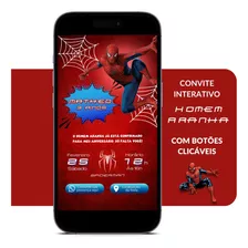 Convite Virtual Homem Aranha C/ Links Clicáveis