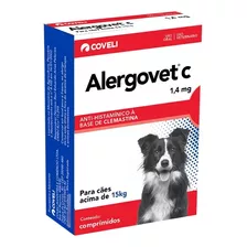 Alergovet C 1,4 Mg - Anti-histamínico Para Cães E Gatos 