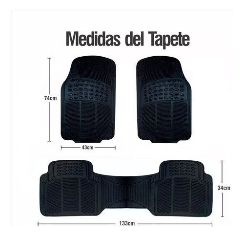 Tapetes X3 Caucho Universales Para Hyundai Terracan Foto 3