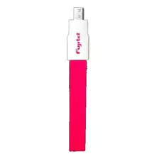 Cable Fujitel Usb A Micro Usb 24cm Plano Imantado Rojo Fx