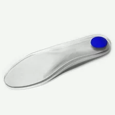 Palmilha 100% Silicone Plana Ponto Azul - Par