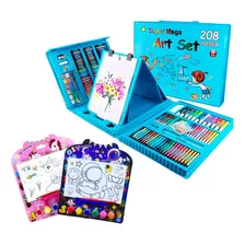 Maletin Set De Arte Acuarelas Crayolas Colores Marcadores 