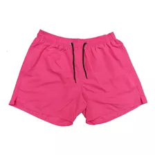 Short De Baño Hombre Liso Secado Rapido