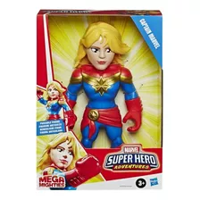 Boneco Mega Mighties Super Hero 25cm Marvel Captain Marvel