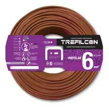 Cable Trefilcon Norm Unipolar 1x6mm Color Marron X 50 Metros