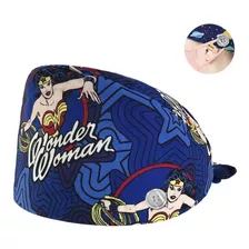 Gorro Médico Wonder Woman Con Botón Para Mascarilla G117