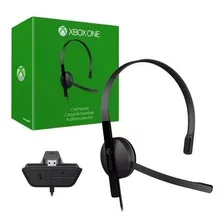Headset Xbox One Original Microsoft + Adaptador + Brinde