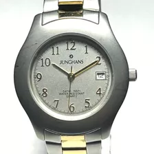Reloj Junghans Quartz De Acero Inoxidable Combinado C/dorado