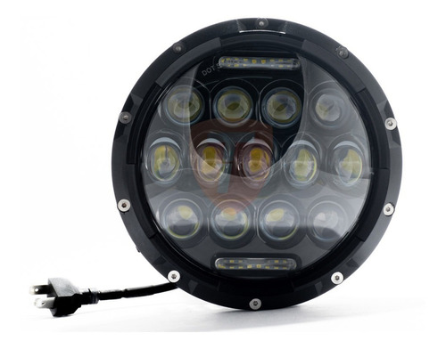 Faro Led Redondo 5  Ojo Angel H4 Altabaja Lupa Jeep Wrangler Foto 7