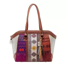 Bolsa Angelozano Tote Maya Piel 3 Telares P. Normal $ 3,549