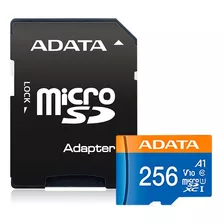 Cartão Memória Adata Microsdxc 256gb Uhs-i V10 Com Adaptador